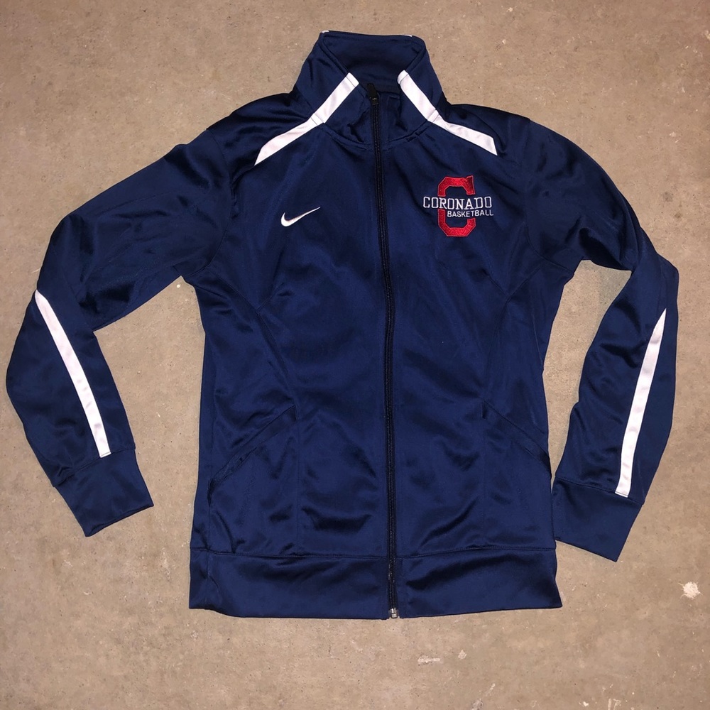 Nike Blue and White Women's Jacket